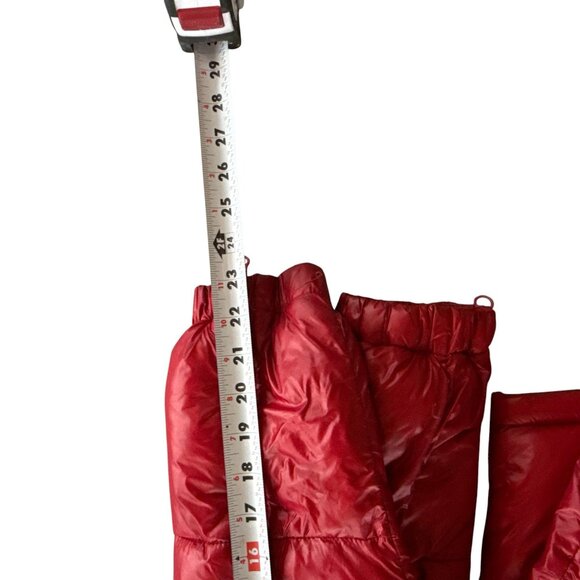 Cropp Red Puffer Jacket Women's XL Hooded Outerwear Winter Coat - Picture 9 of 10
